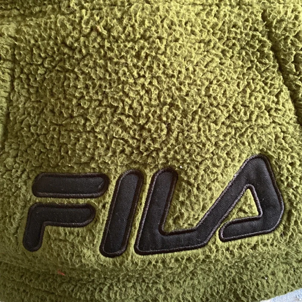 EUC FILA Sherpa Hoodie Jacket-Medium